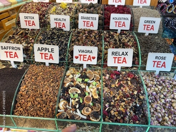 Obraz dried fruits and nuts