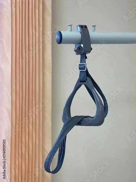 Fototapeta Self-lifting handle for hospital bed with adjustable height