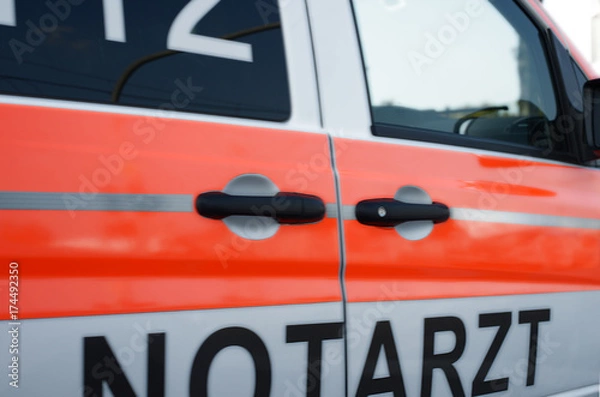 Obraz Seite eine Notarztwagens