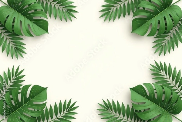 Obraz Tropical Leaves Wallpaper