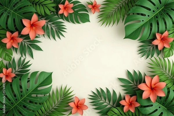 Obraz Tropical Leaves Wallpaper