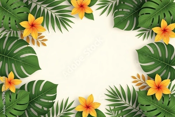 Obraz Tropical Leaves Wallpaper