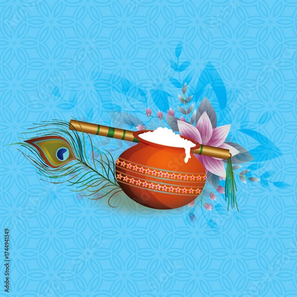 Obraz Easter egg with ribbon in a sports ball design vector illustration