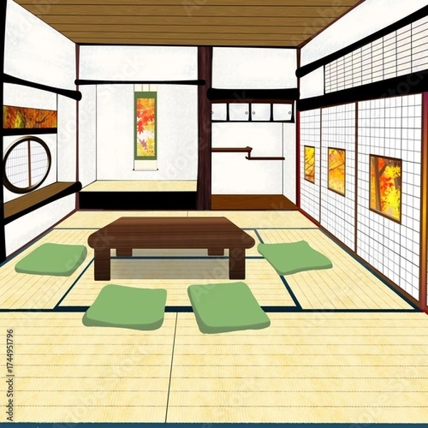 Obraz 秋の和室