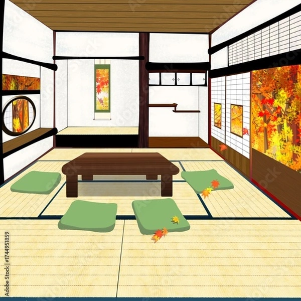 Obraz 秋の和室