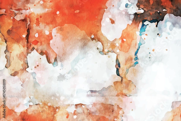 Obraz Warm Abstract Watercolor Texture Modern Art Background