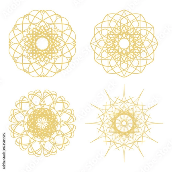Fototapeta Set of abstract shapes