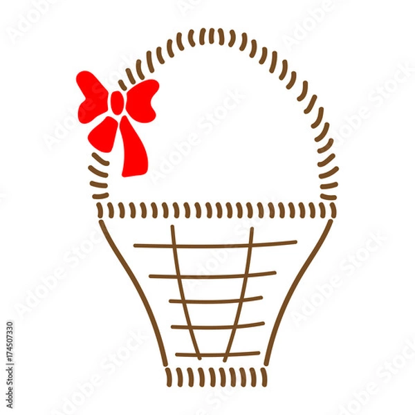 Obraz Basket with bow sign 7.09