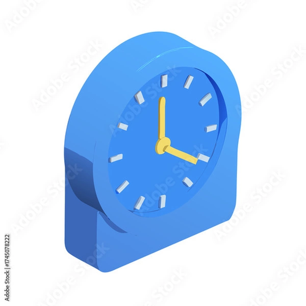 Obraz clock on white background