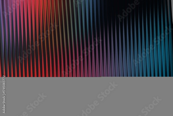 Fototapeta Abstract background with colorful vertical lines creating a modern design