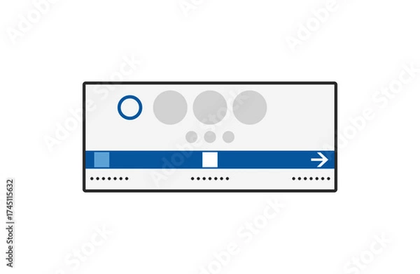 Obraz 駅看板のシンプルなアイコン_小田急線