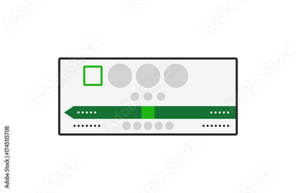 Obraz 駅看板のシンプルなアイコン_横浜線