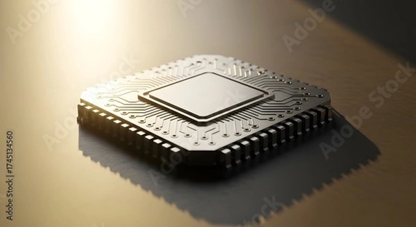 Fototapeta computer chip on a motherboard