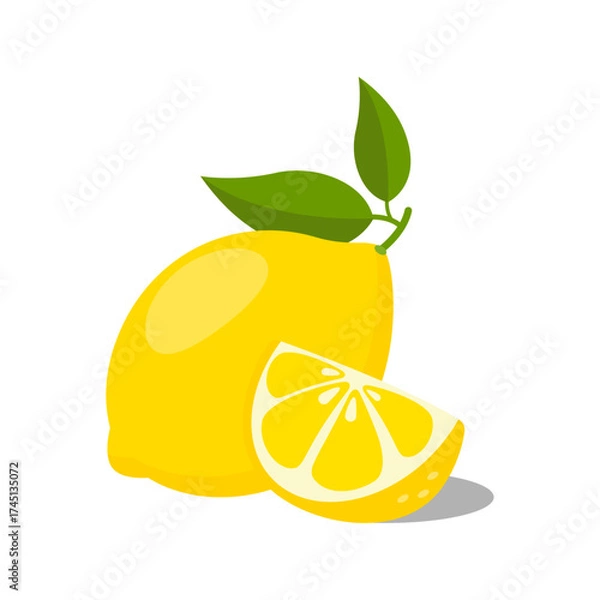 Obraz Ripe yellow lemon