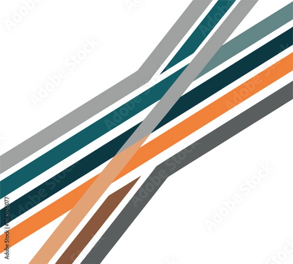 Fototapeta Abstract Geometric Stripes Background