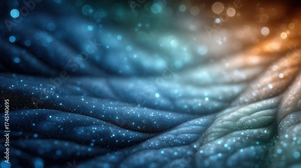 Fototapeta AI analyzes gut microbiome for nutrition improvement using advanced technology and data insights in a vibrant visual representation