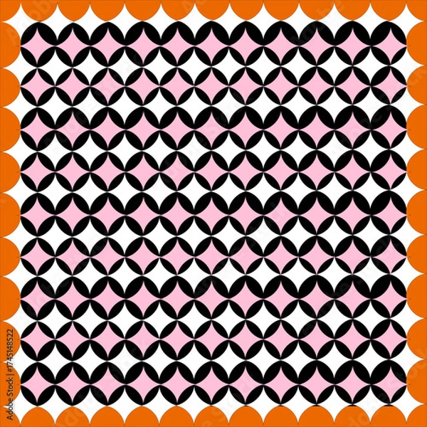 Fototapeta Geometric ethnic roiental seamless line pattern traditional colorful design for bankground, carpet , wallpaper, clothing, wrapping , batik, fabric, vector, illustration, embroidery style