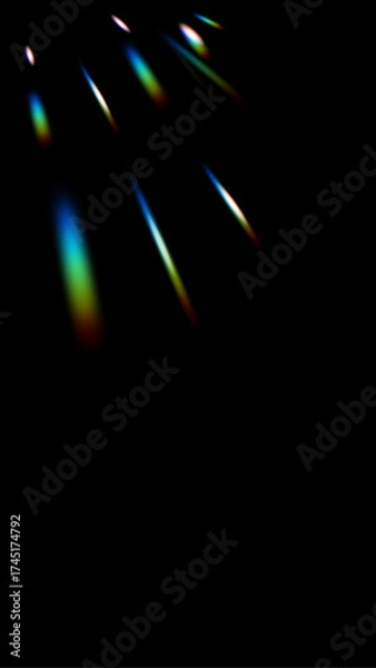 Fototapeta 光のリークエフェクトのベクター素材