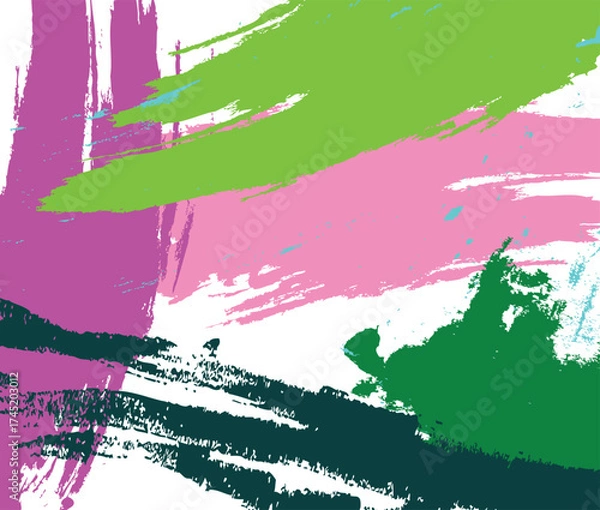 Obraz design vector art abstract background style brush drawn