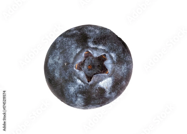 Fototapeta Fresh blueberry close-up showcasing vibrant color and natural texture under bright light conditions