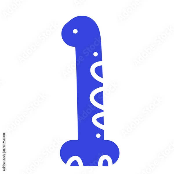 Fototapeta number one on a white background