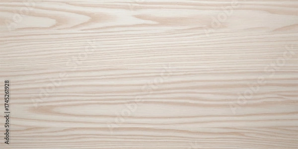 Fototapeta Subtle light brown wood grain texture background with horizontal pattern and variations