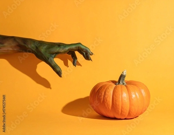 Fototapeta Generated image pumpkin halloween