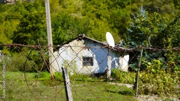Obraz an old house in the forest