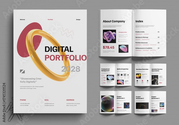 Obraz Modern Digital Portfolio Template