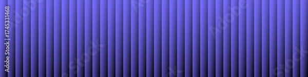Fototapeta Panoramic banner. Abstract purple striped background with subtle black shadows. Vertical bars create depth, contrast, and a modern futuristic texture.	