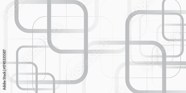 Fototapeta Gradient white monochrome background vector design white abstract concept natural