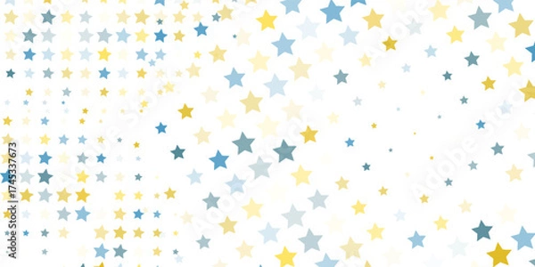 Fototapeta Vector abstract blue background frame of geometric shapes dynamic.