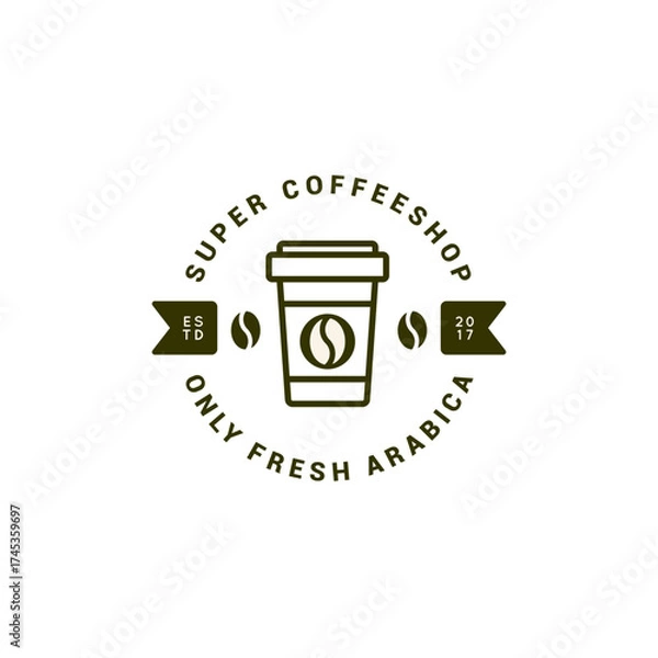Obraz Coffe shop logo