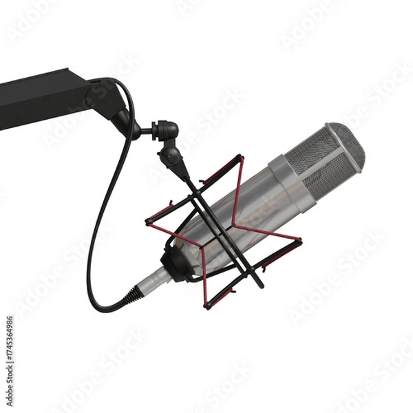 Obraz 3d Render of Microphone