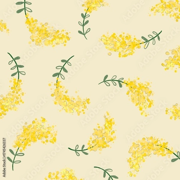 Fototapeta ミモザのパターン