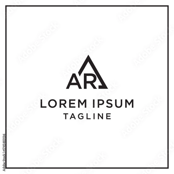Fototapeta ar triangle logo
