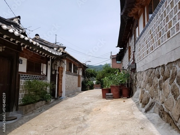 Obraz レトロな街並み