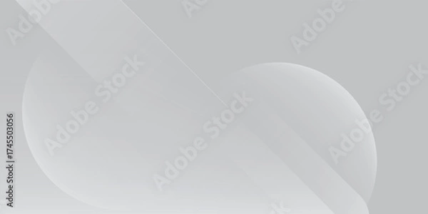 Obraz Abstract geometric white and gray color background. Vector illustration