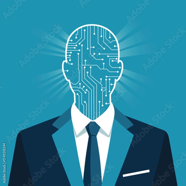 Obraz Artificial Intelligence in Business, the Digital Mind