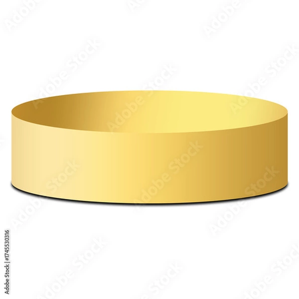 Obraz gold coin isolated on white