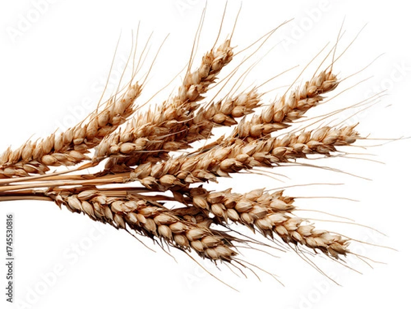 Obraz wheat bran closeup textured surface detail