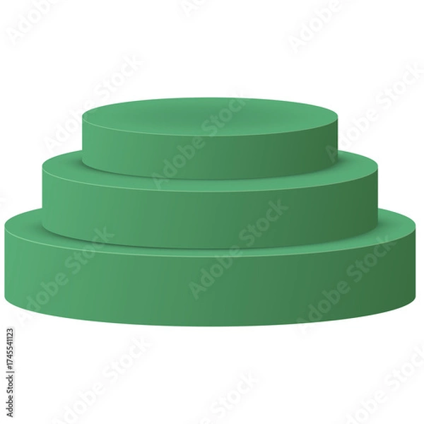 Obraz vector illustration of a podium
