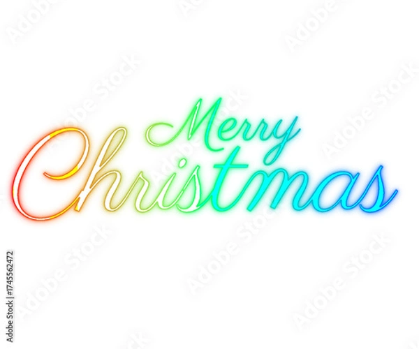 Fototapeta Merry christmas calligraphy png transparent background or isolated on white background or merry christmas text design transaparent png	
