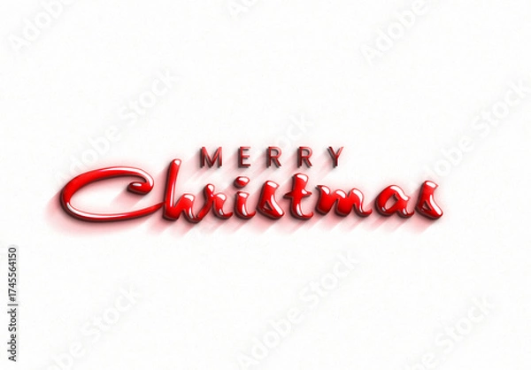 Fototapeta Merry christmas calligraphy png transparent background or isolated on white background or merry christmas text design transaparent png	
