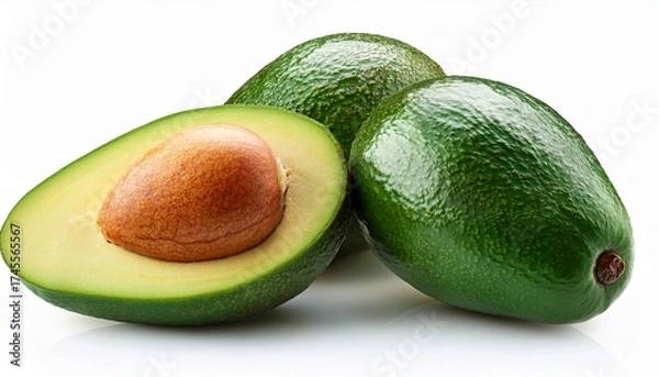Fototapeta avocado isolated on white background high quality photo