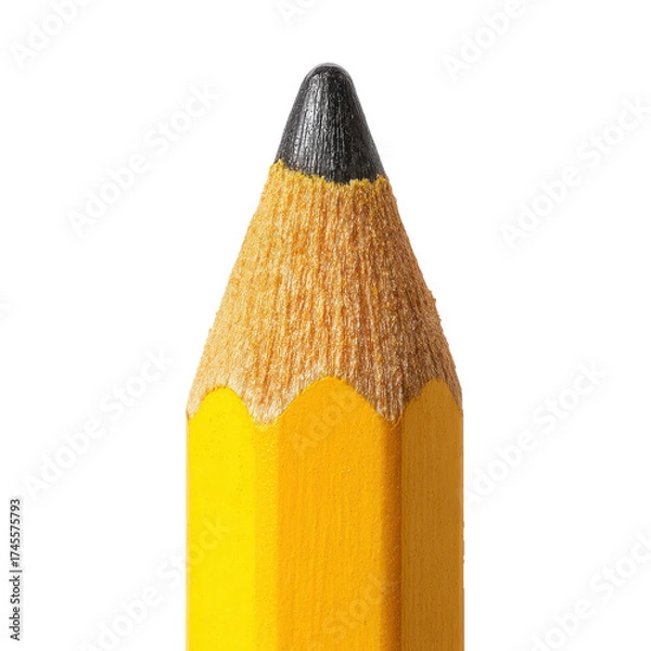 Obraz yellow pencil tip png sharpened pencil tip png graphite tip png close up pencil png stationery png transparent background image