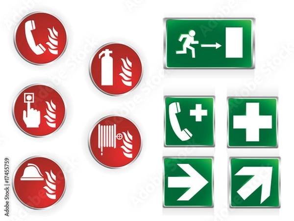 Fototapeta Emergency symbols