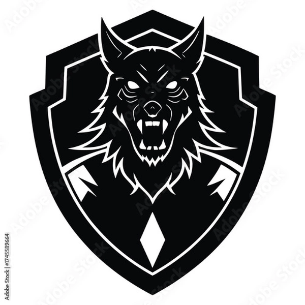 Obraz shield with lion