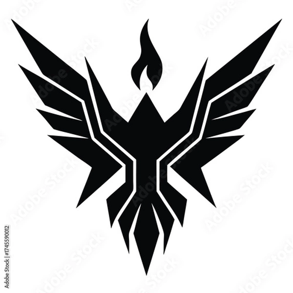 Obraz black and white wings