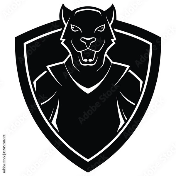 Obraz shield and swords icon logo